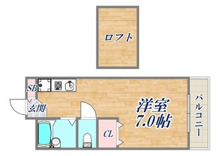 レオパレス夙川の物件間取画像